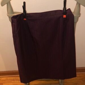Classic Purple Pinstripe Womens Skirt